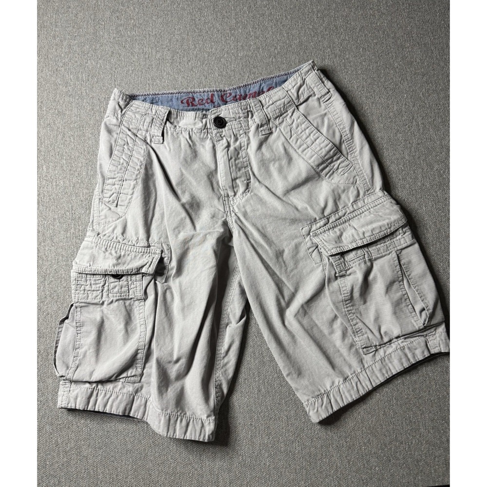 Red Camel Men's Light Gray Utility Cargo Shorts Size 29 Outdoorsman,Hiking,Camp